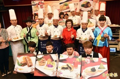河邊餐飲將台灣小吃和辦桌料理 成為韓國國宴菜，這些「韓國國宴菜」4月要在高雄原味重現。（記者張忠義攝）圖片