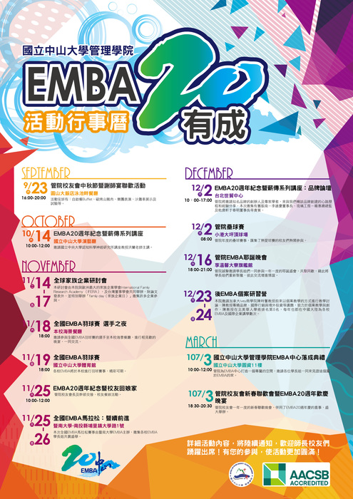 管院EMBA20週年系列活動開跑圖片